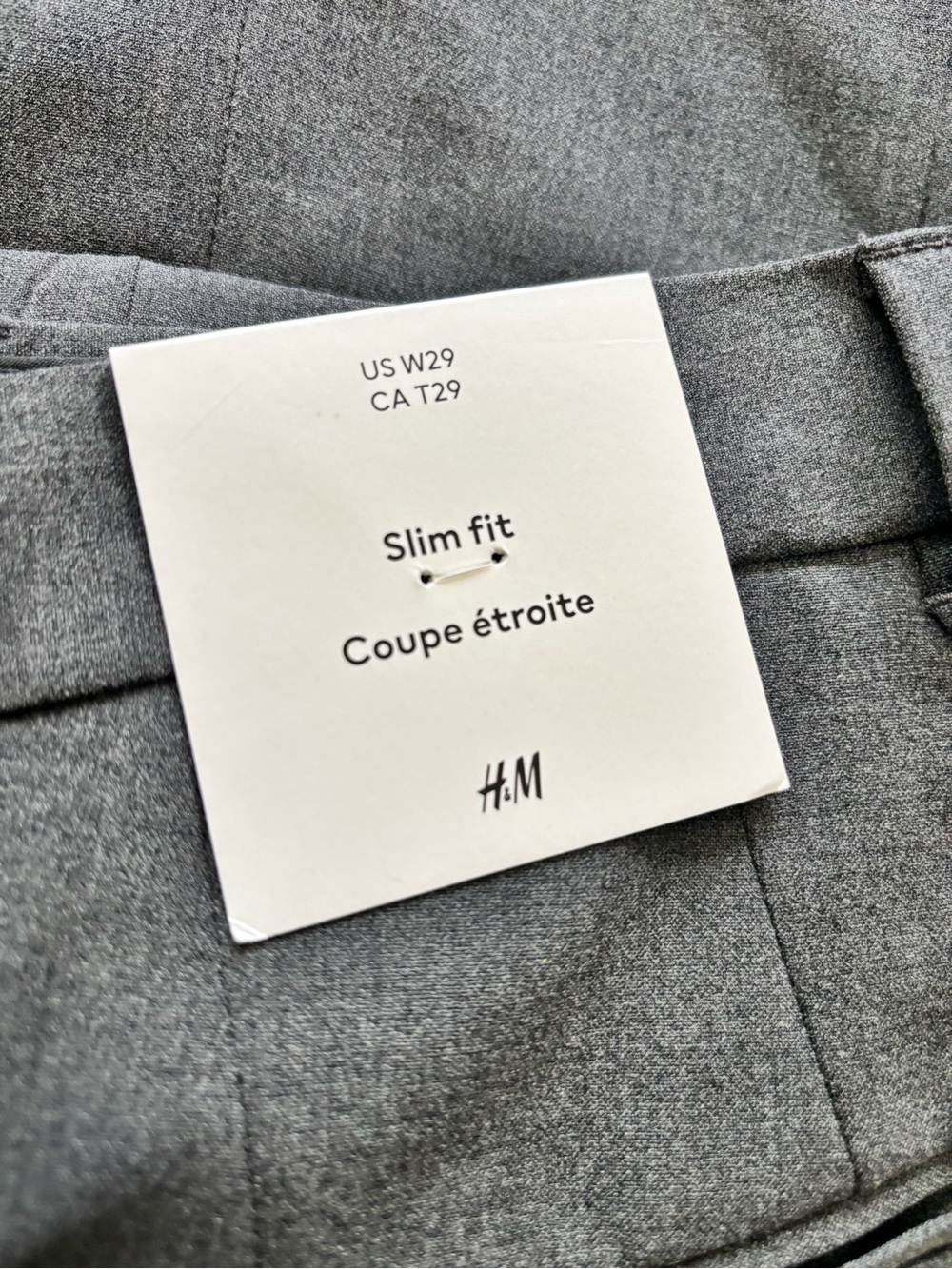 H&M Men’s Charcoal Gray Dress Pants